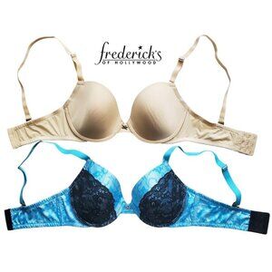Frederick’s of Hollywood Push Up Bras (Lot of 2) Size 32DD